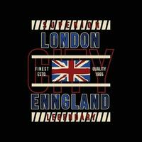 Londen Engeland grafisch, typografie t shirt, vector ontwerp illustratie, mooi zo voor gewoontjes stijl
