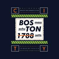 Boston stad vector t overhemd afdrukken, typografie grafisch ontwerp, en andere gebruik