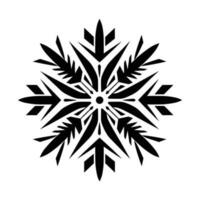 mooi Kerstmis sneeuwvlok vector