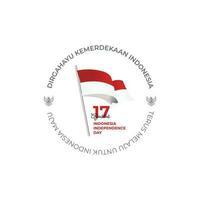 sjabloon voor spandoek onafhankelijkheidsdag indonesië vector