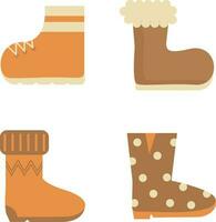 winter laarzen schoenen illustratie, voor ontwerp decoratie, vector pro