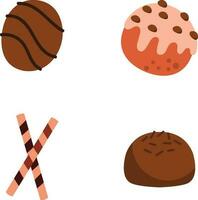 wereld chocola dag illustratie met chocola bar element.voor decoratie ontwerp illustratie vector