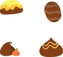 wereld chocola dag illustratie met chocola bar element.voor decoratie ontwerp illustratie vector