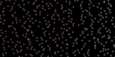 donkerroze vectorachtergrond met kleurrijke sterren moderne geometrische abstracte illustratie met sterrenpatroon voor nieuwjaarsadvertentieboekjes vector
