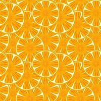 naadloos patroon, kleurrijke stukjes sinaasappel close-up. print, fruit achtergrond, textiel, behang vector