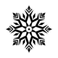 mooi Kerstmis sneeuwvlok vector