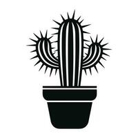 mooi cactus silhouet vector