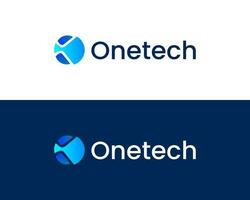 k tech en technologie modern logo icoon vector
