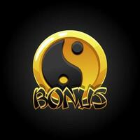 de bonus Chinese symbool voor slots spel. yin yang symbool. vector