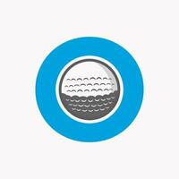 golf logo Aan brief O. eerste hockey sport academie teken, club symbool vector