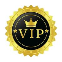 glanzend vip zwart glas etiket met goud kroon, vip lidmaatschap voor nacht club, luxe insigne sjabloon, premie lid, koning en koningin kroon icoon, Koninklijk ontwerp element vector