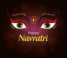 poster van happy navratri-viering vector