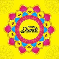 gelukkige diwali feestelijke groet achtergrond gratis vectorillustratie vector