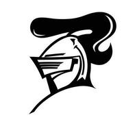 vector van ridder helm, kon worden gebruik net zo logo of avatar
