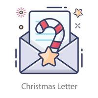 kerst letter ontwerp vector