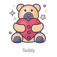 teddybeer ontwerp vector