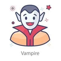 vampier monster concept vector