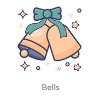 decoratieve jingle bells vector