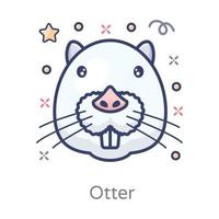 otter vleesetend zoogdier vector