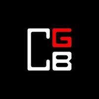 cgb brief logo creatief ontwerp met vector grafisch, cgb gemakkelijk en modern logo. cgb luxueus alfabet ontwerp