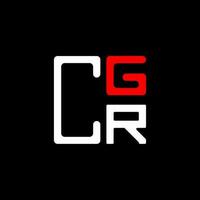 cgr brief logo creatief ontwerp met vector grafisch, cgr gemakkelijk en modern logo. cgr luxueus alfabet ontwerp