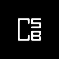 csb brief logo creatief ontwerp met vector grafisch, csb gemakkelijk en modern logo. csb luxueus alfabet ontwerp