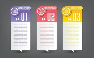 moderne tekstvak sjabloon banner infographics vector