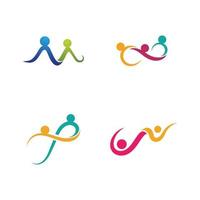 adoptie en gemeenschap mensen logo vector