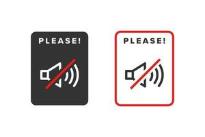 geluid icoon teken vector ontwerp, icoon borden zijn verboden van luidruchtig