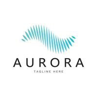 Aurora logo ontwerp icoon illustratie vector sjabloon