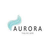 Aurora logo ontwerp icoon illustratie vector sjabloon