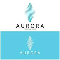 Aurora logo ontwerp icoon illustratie vector sjabloon