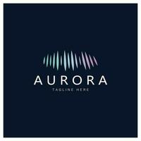 Aurora logo ontwerp icoon illustratie vector sjabloon