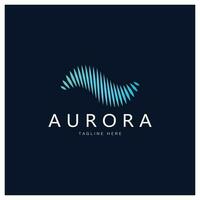 Aurora logo ontwerp icoon illustratie vector sjabloon