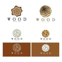 hout logo sjabloon icoon illustratie ontwerp vector, gebruikt voor hout fabrieken, hout plantages, log verwerken, hout meubilair, hout magazijnen met een modern minimalistische concept vector