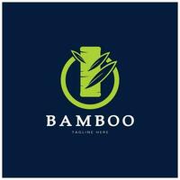 bamboe logo sjabloon vector pictogram illustratie ontwerp