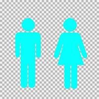 wc teken icoon. Toiletten icoon unisex.toilet symbool. vector Mens en vrouw pictogrammen.