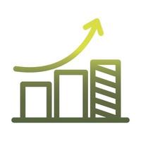 infographic staafdiagram verloop stijl icoon vector design