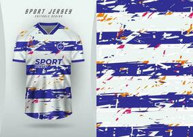 achtergrond voor sport- Jersey voetbal Jersey rennen Jersey racing Jersey blauw strepen vector