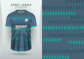 achtergrond voor sport- Jersey, voetbal Jersey, rennen Jersey, racing Jersey, patroon, munt groen pijlen, donker grijs tonen. vector