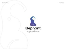 olifant logo ontwerp vector illustratie