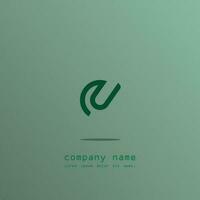 logo icoon ontwerp brief s en u monogram futuristische modern gemakkelijk elegant aantrekkelijk tosca groen kleur voor bedrijf eps 10 vector