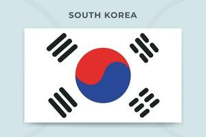 zuiden Korea nationaal vlag ontwerp sjabloon vector