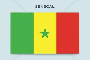 Senegal nationaal vlag ontwerp sjabloon vector