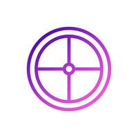 doelwit icoon helling Purper roze kleur leger symbool perfect. vector