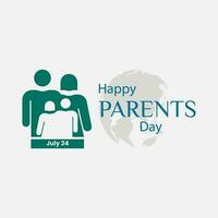 vector gelukkig ouders dag achtergrond