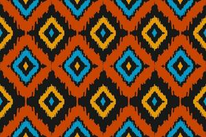 etnisch ikat naadloos patroon in stam. aztec meetkundig etnisch ornament afdrukken. ikat patroon stijl. vector