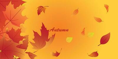 achtergrond ontwerp met herfst thema. vector