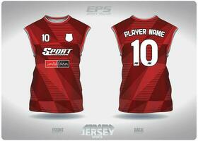 eps Jersey sport- overhemd vector.sport licht rood donker rood patroon ontwerp, illustratie, textiel achtergrond voor mouwloos overhemd sport- t-shirt, Amerikaans voetbal Jersey mouwloos overhemd vector