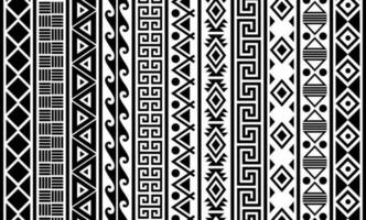 traditioneel stammen naadloos etnisch patroon vector